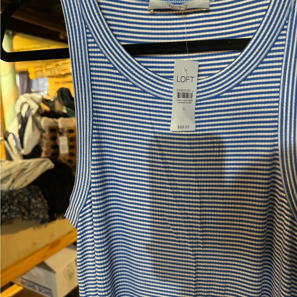 LOFT Striped Maxi Dress - Picture 4 of 4
